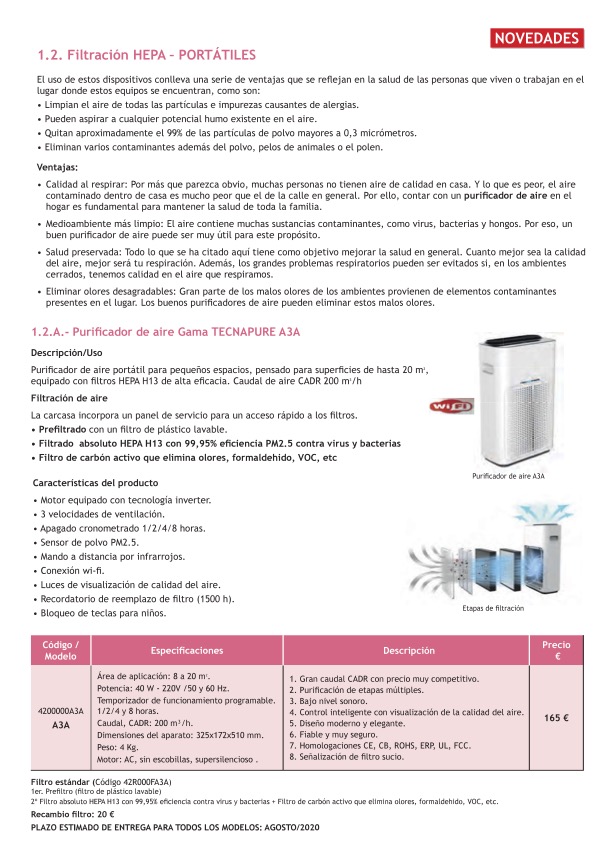 Sistemas de flitracion A3A -4 (arrastrado)